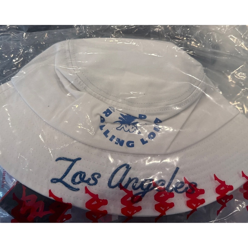 Kappa X Rolling Loud Embroidered Graphic Bucket Hat Los Angeles'21 White NIP